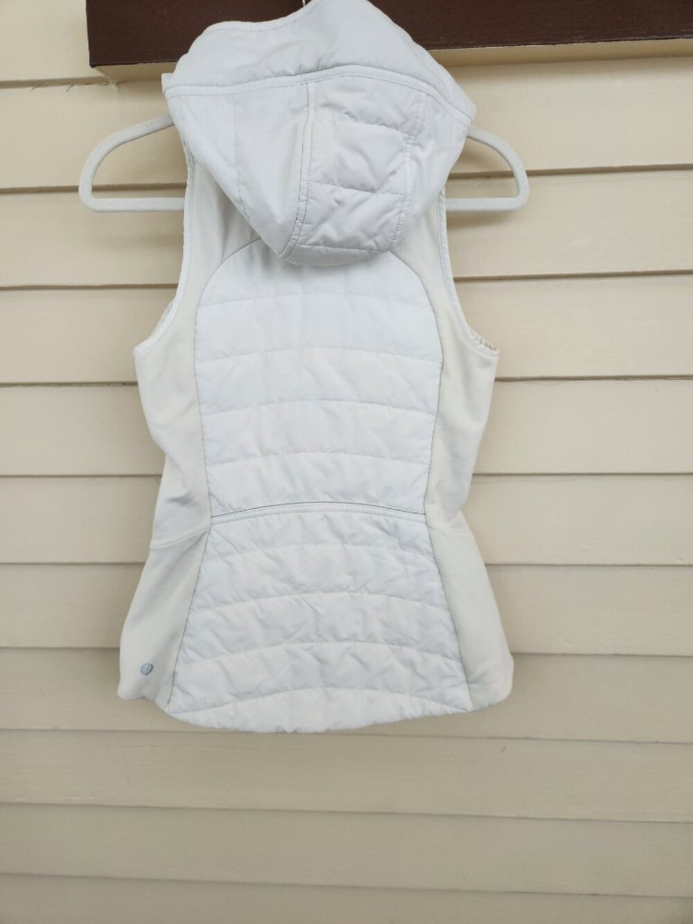 Lululemon Puffer Vest Removable Hood Size 4 White Fair - Picture 7 of 13